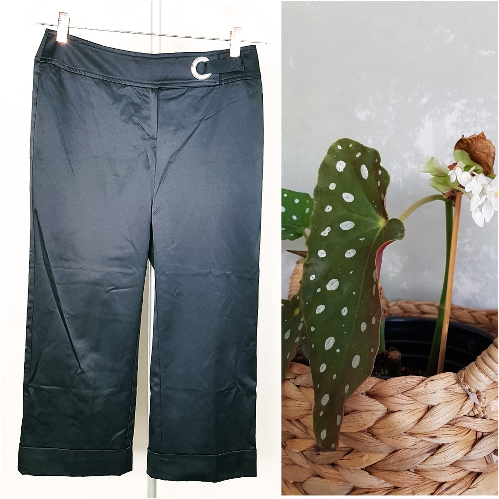 White House Black Market Satin Capris Pants